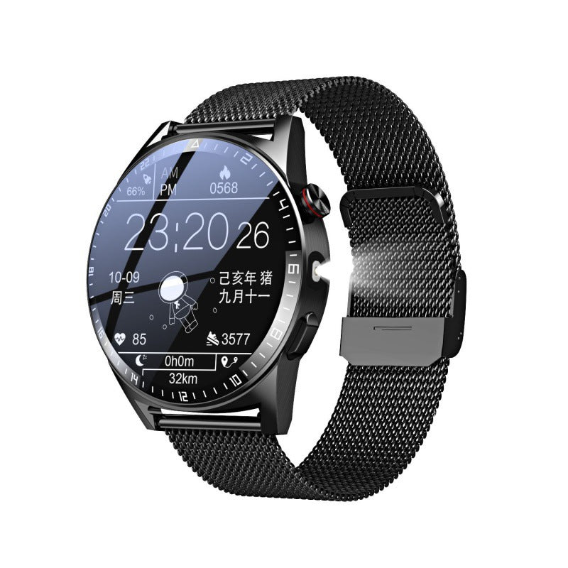 Mémoire 32G Ultra-long standby Smart Watch Lampe de poche Bluetooth Appel