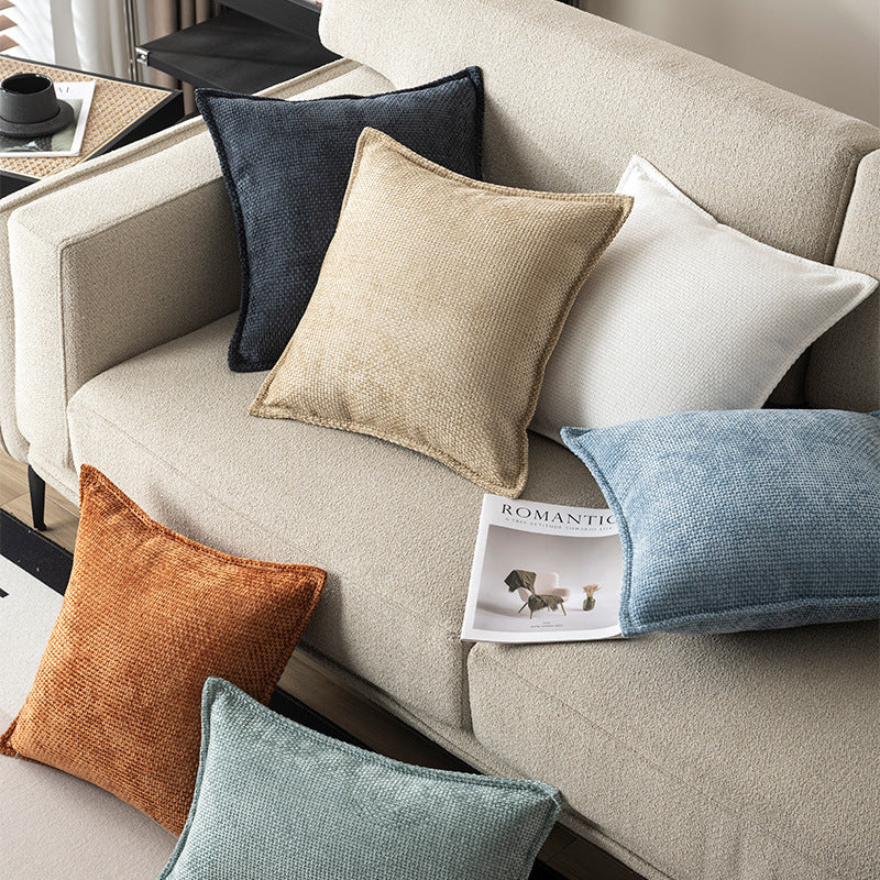 Coussin à rayures d'oreiller à jet de savon plaqué