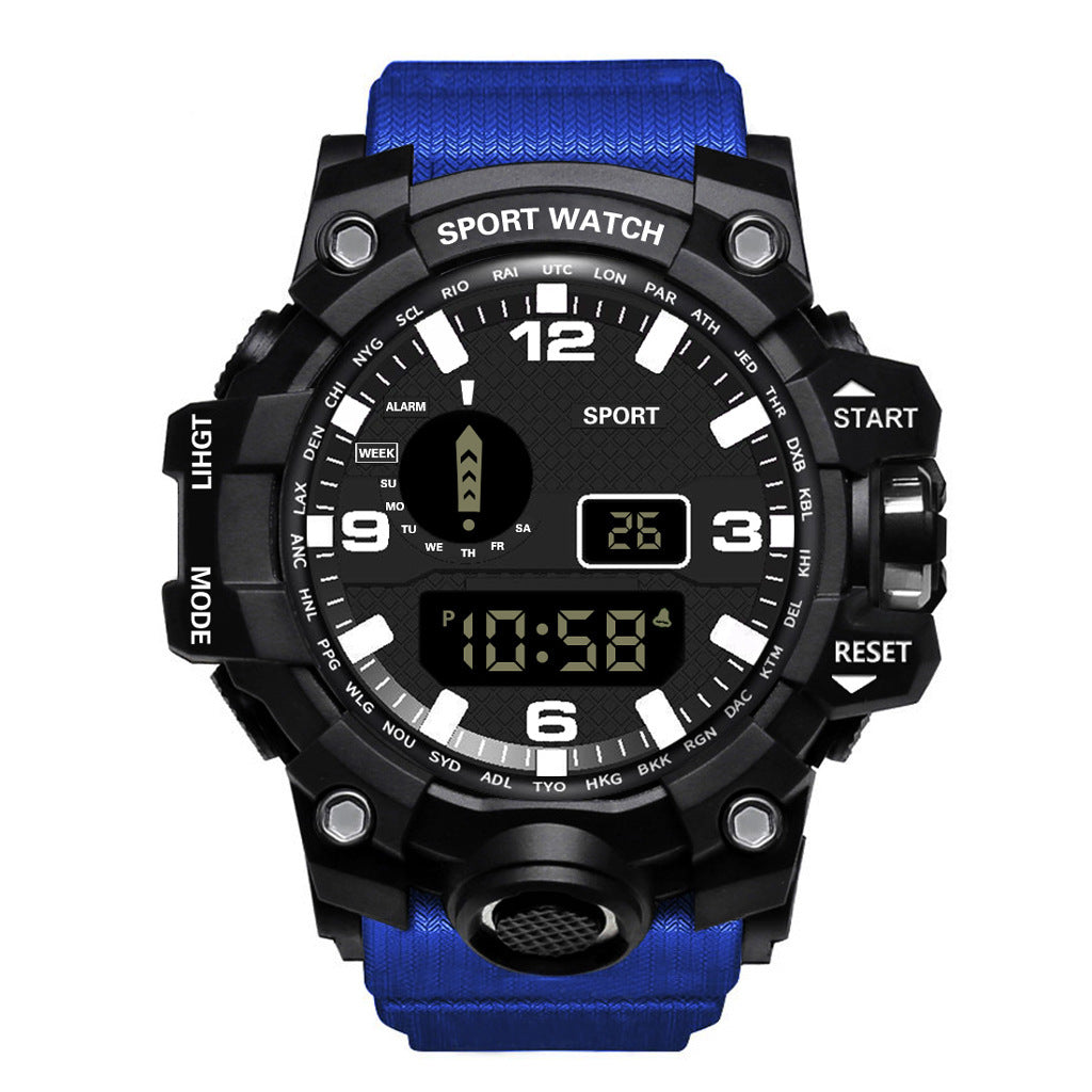 Montre électronique multifonctionnelle de sport étanche pour hommes