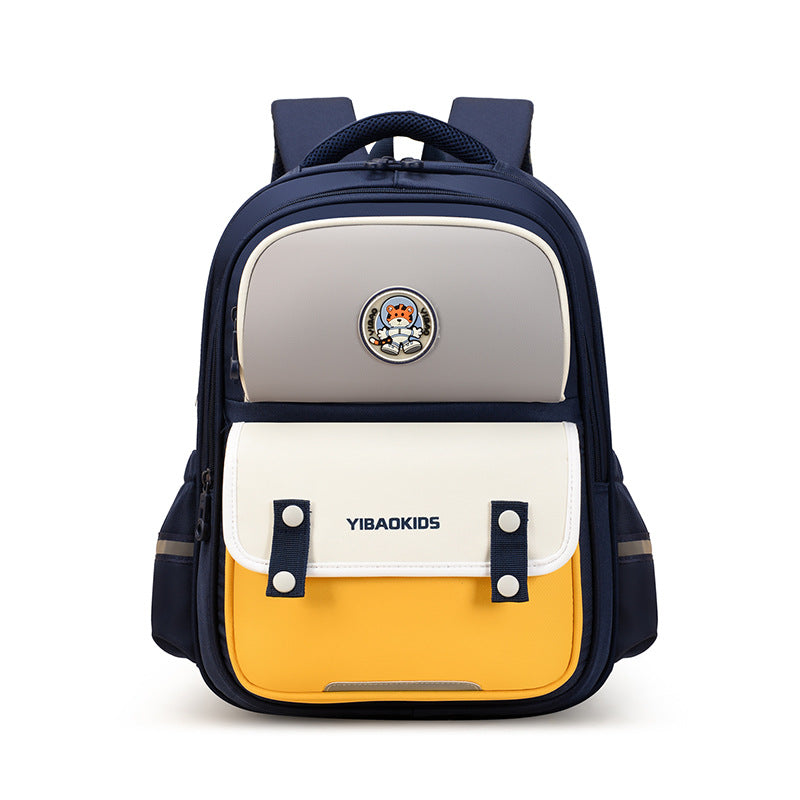 L'école primaire Le fardeau des étudiants Relief Spine Protection Schoolbag Multi-compartment Scratch-