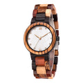 Simple Pearl Shell couleur bois montre dames