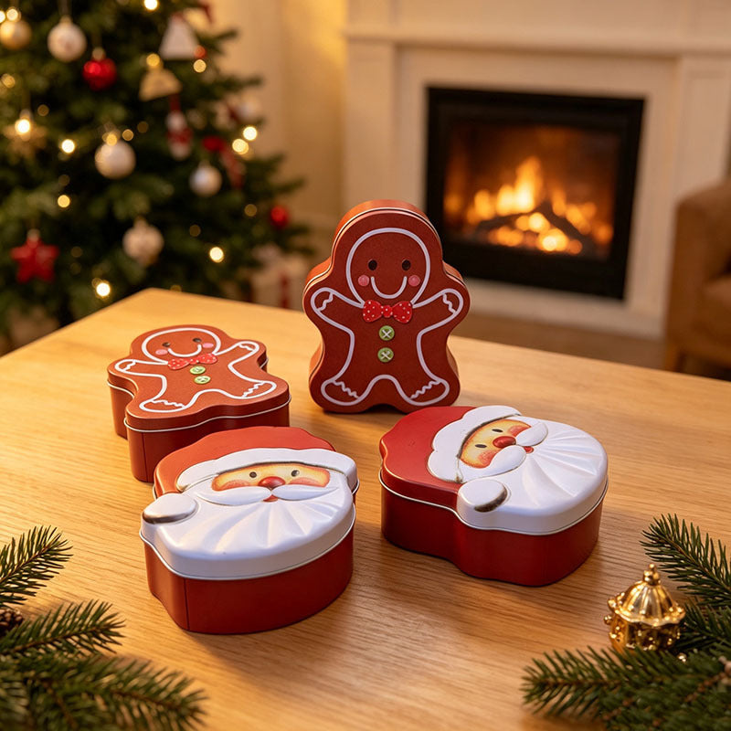 Boîte cadeau en pain d'épices de Noël