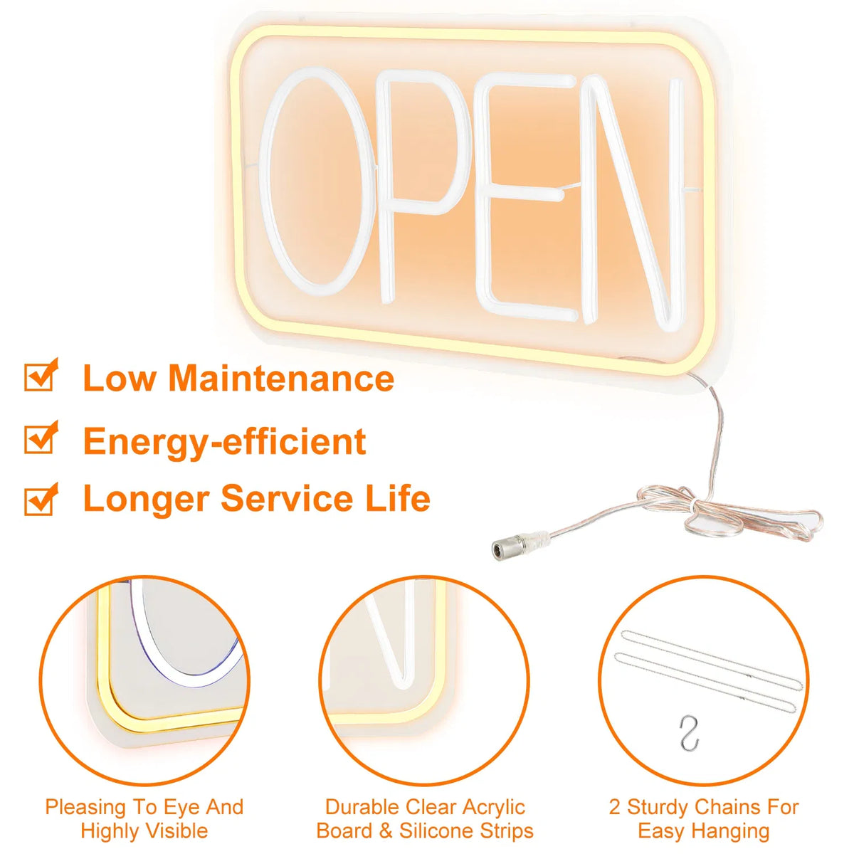 Panneau ouvert de LED d'affaires