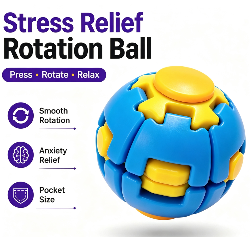 HelixCore Spiral Rotating Fidget Ball