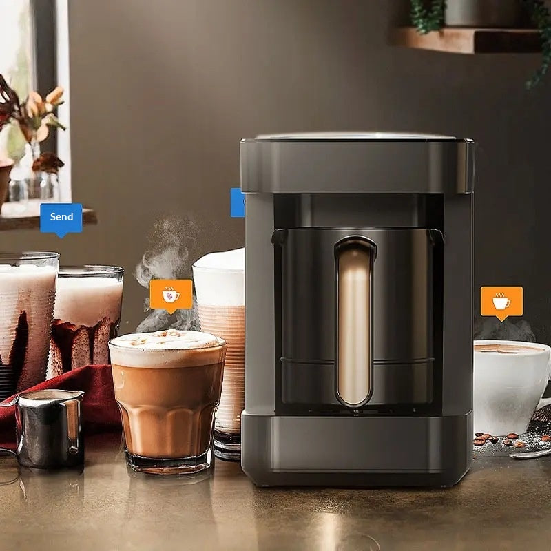 Stirring Pot à thé de lait avec affichage numérique Chauffage cafetière