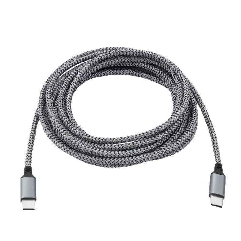 Extended PD charge and data cable with dual Type-C connectors
