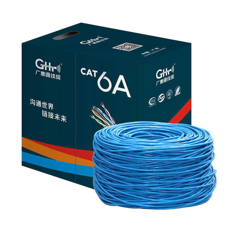 Câble réseau en cuivre non blindé sans oxygène Gigabit Standard National Super Six Network Ca