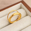 Bague en acier titane pour femmes