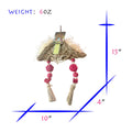 Parakeet Toys Adventure Series Pirate Hat Jouet d'oiseau fait main Jouet de perroquet pour l'alimentation