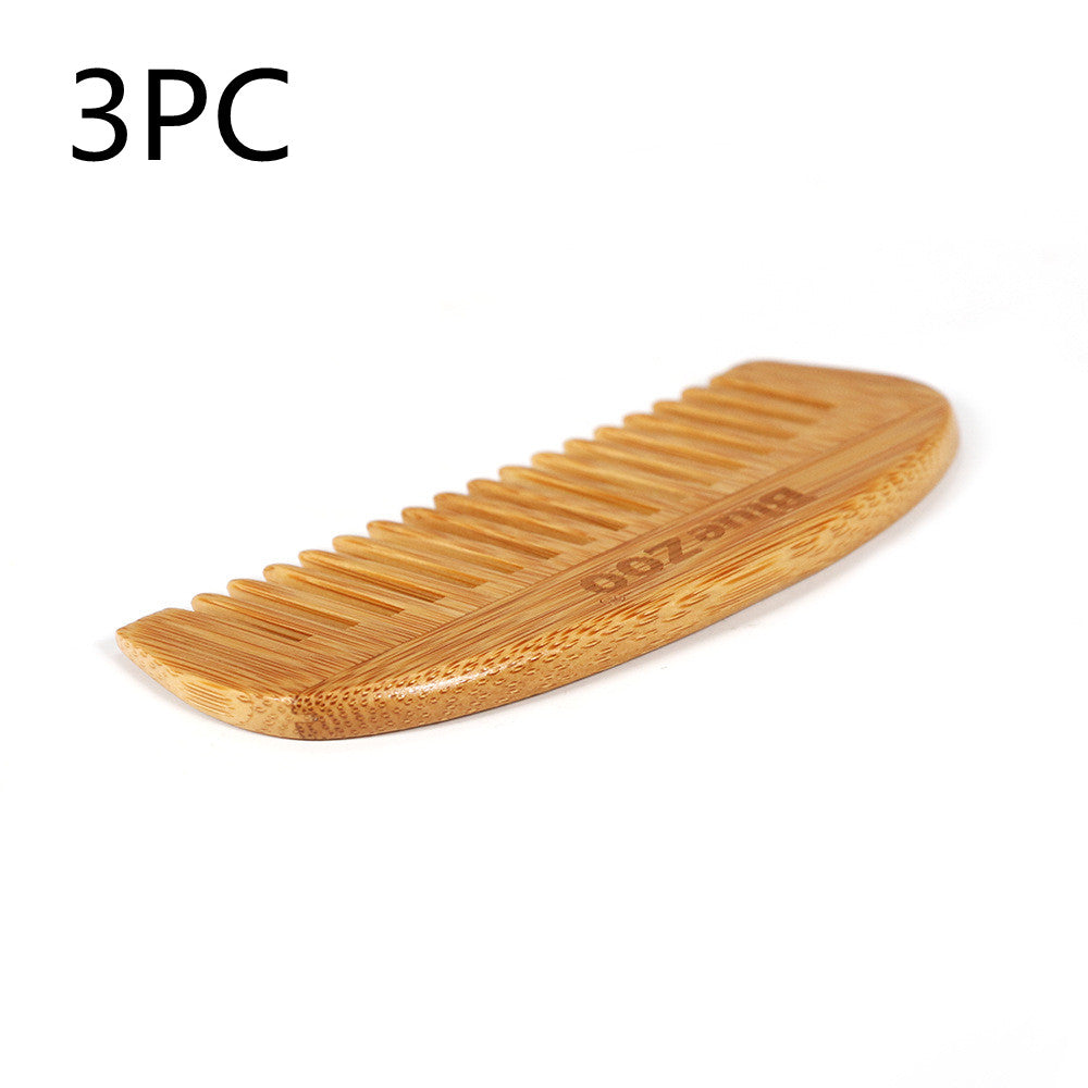 Peigne de massage en bois de bambou naturel Peigne homme antistatique Peigne 12x5.2cm Femmes Cheveux Sty