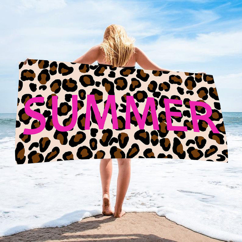 Serviette imprimée Seaside Vacation Beach Serviette de bain