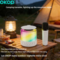 KP-K04 Microphone sans fil pour haut-parleur Bluetooth sans fil avec lumières