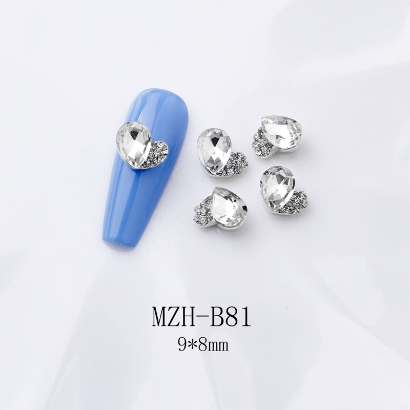 K9 Strass à dos plat ultra brillant en blanc pour décorations d'art à ongles