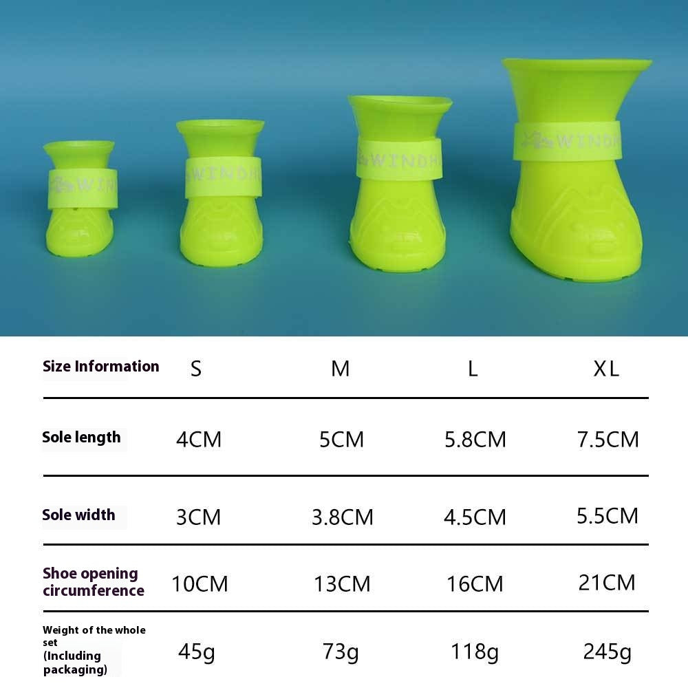 Bottes pour animaux de compagnie non glissantes étanches Et le fond doux résistant