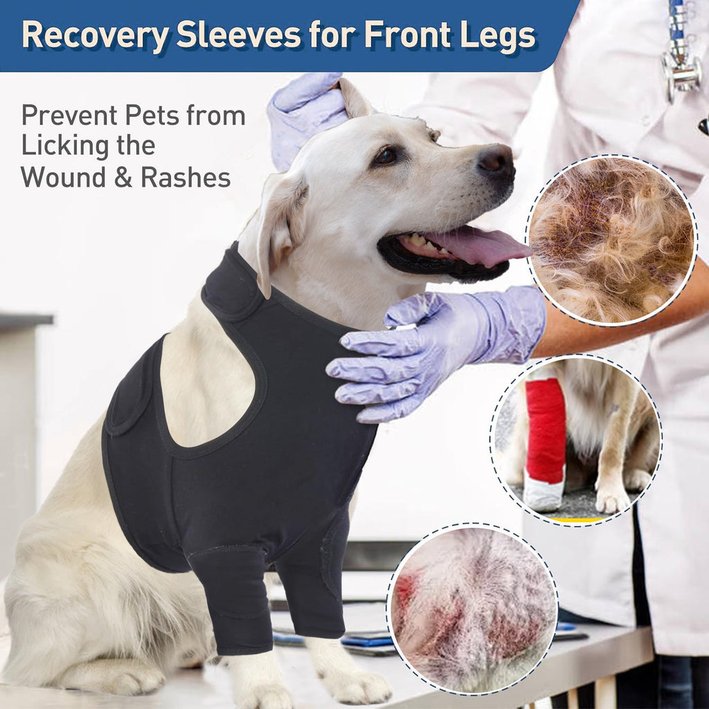 Équipement de protection pour chien Jambe avant Couverture de protection double équipement de protection