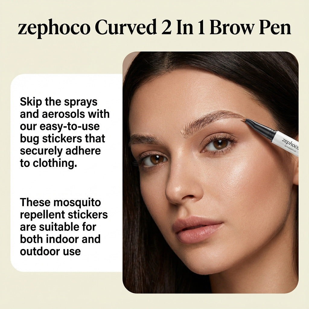 Crayon à sourcils étanche à double extrémité