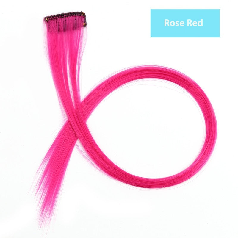 Couleur cheveux suspension oreille perruque teinte ensemble cheveux extension couleurs bandes