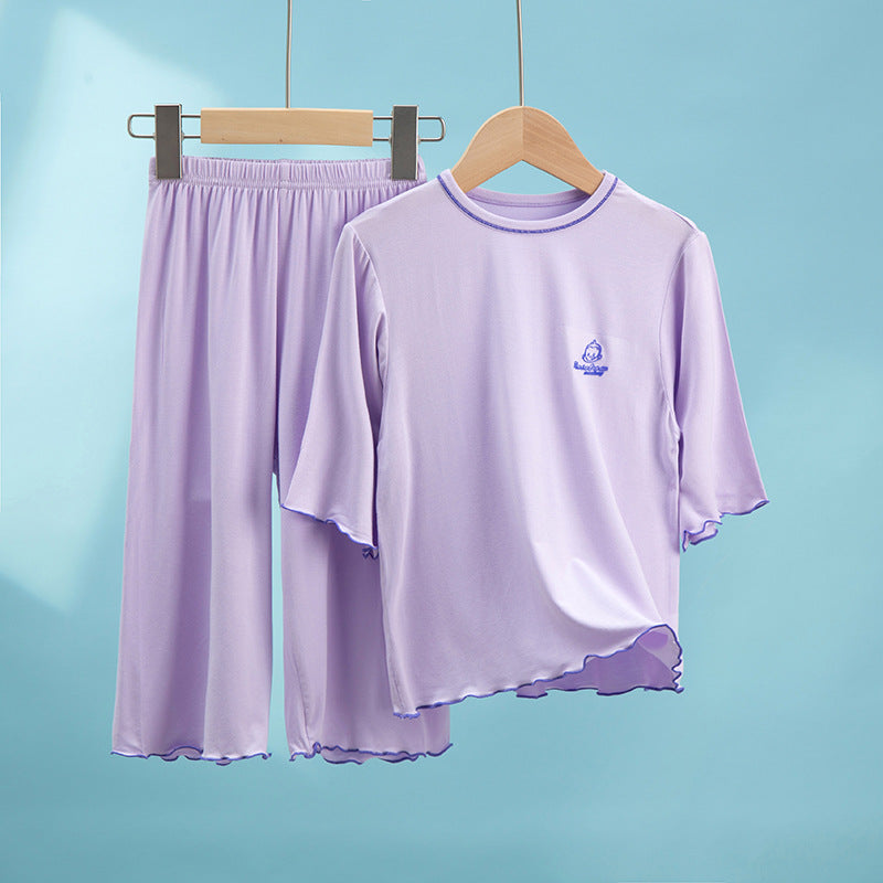 Vêtements de maison à manches courtes pour les filles