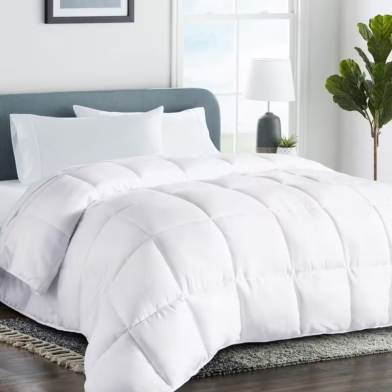 All Season Queen Cooling Comforter - Premium 2100 Series Down Alternative Comforter - Quilted Duvet Insert With Corner Tabs - Luxury Soft Hotel Comfor