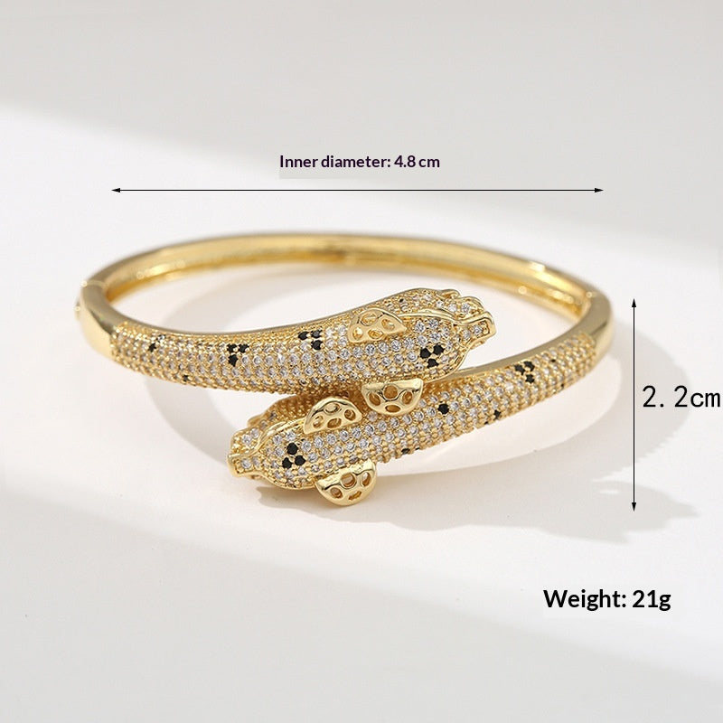 Bracelet de style serpent sur mesure pour femmes plaquées cuivre