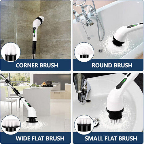 9in1 électrique Spin Scrbber Turbo Scrub brosse de nettoyage sans fil outil rechargeable