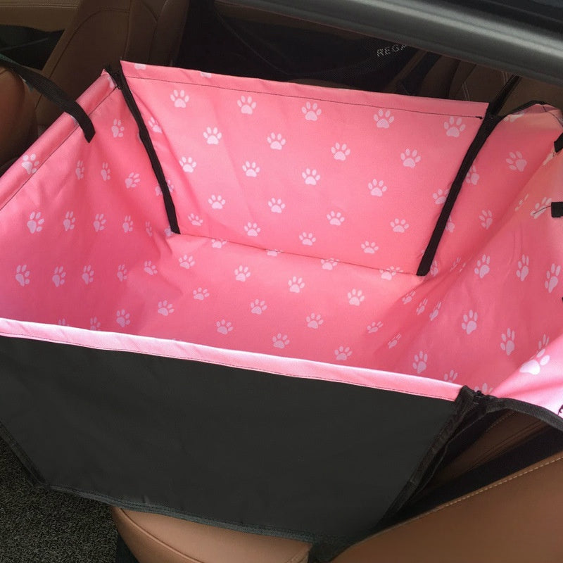 Imprimé arrière Double couche imperméable Pet Car Mat Pet Cat Dog Protection Pet Panier de suspension
