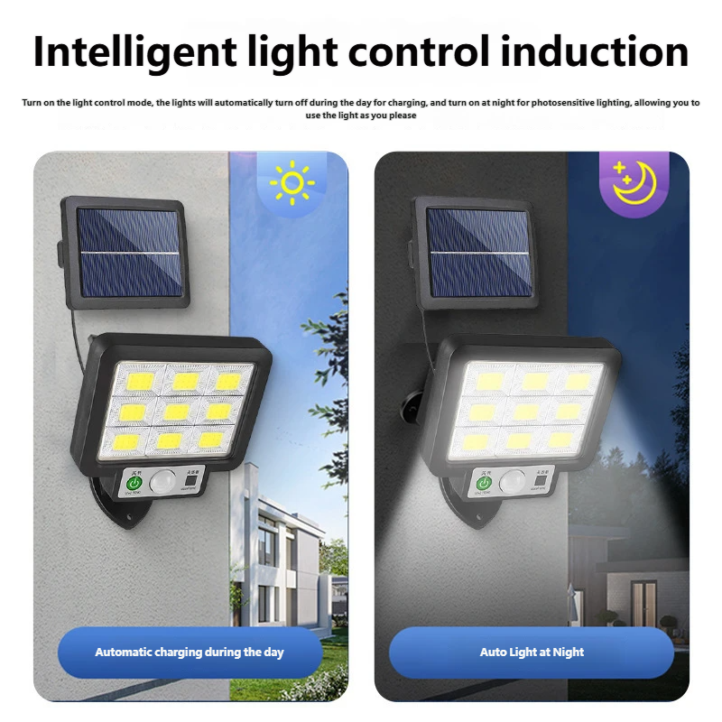 Lampe de cour à LED à énergie solaire