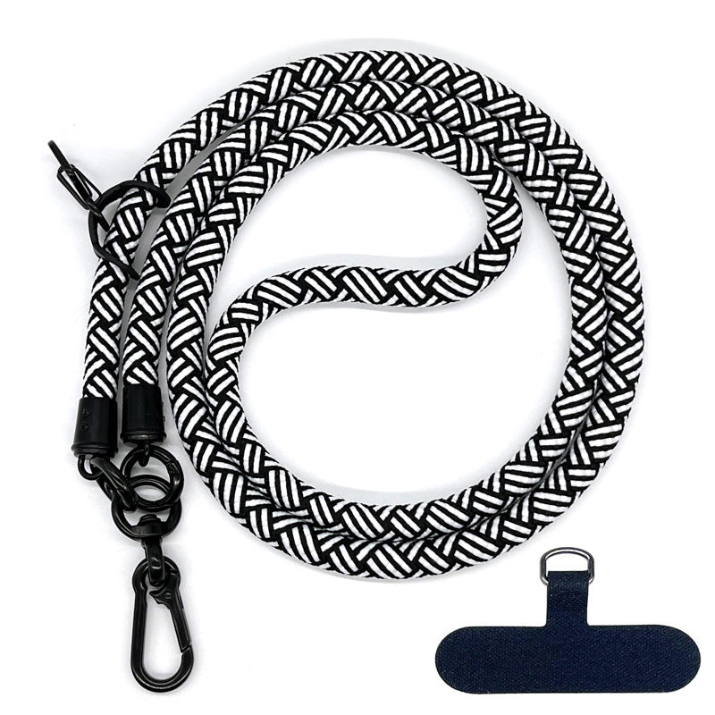 10MM Corde d'escalade Téléphone mobile Joint de lanyard Crossbody réglable Bracelet de téléphone mobile Cam