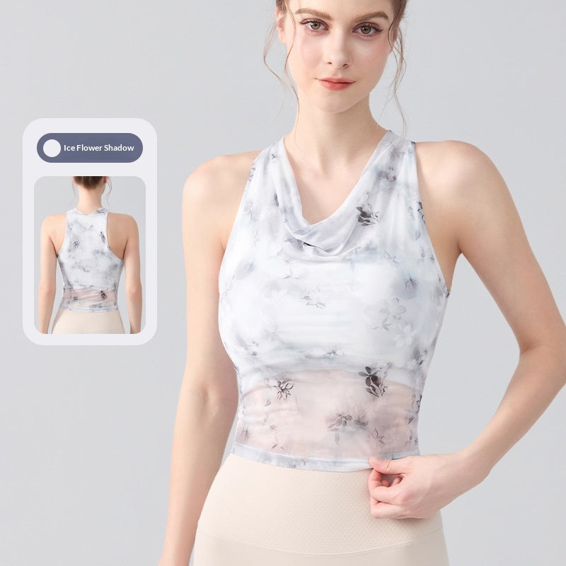 Tie-dye imprimé femmes Sports Tank Top