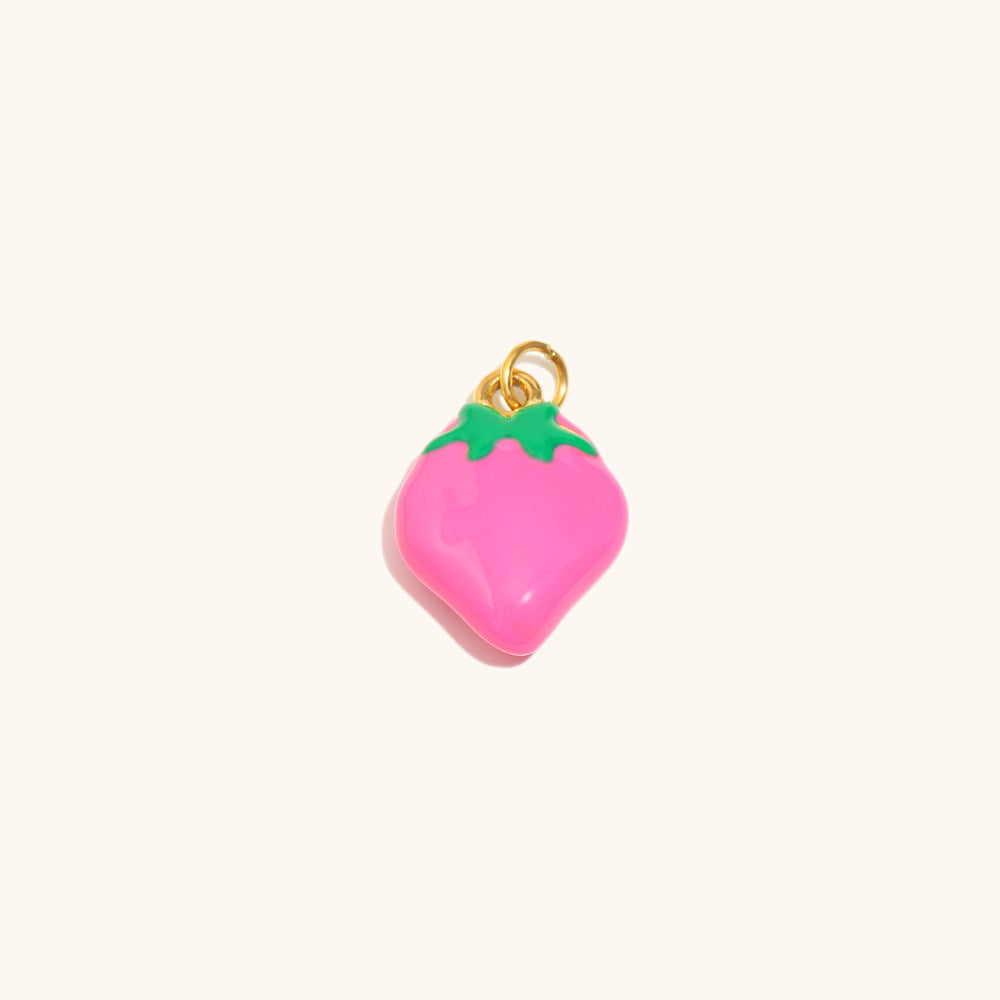 Acier inoxydable Pendentif en maïs plaqué avec or 18K