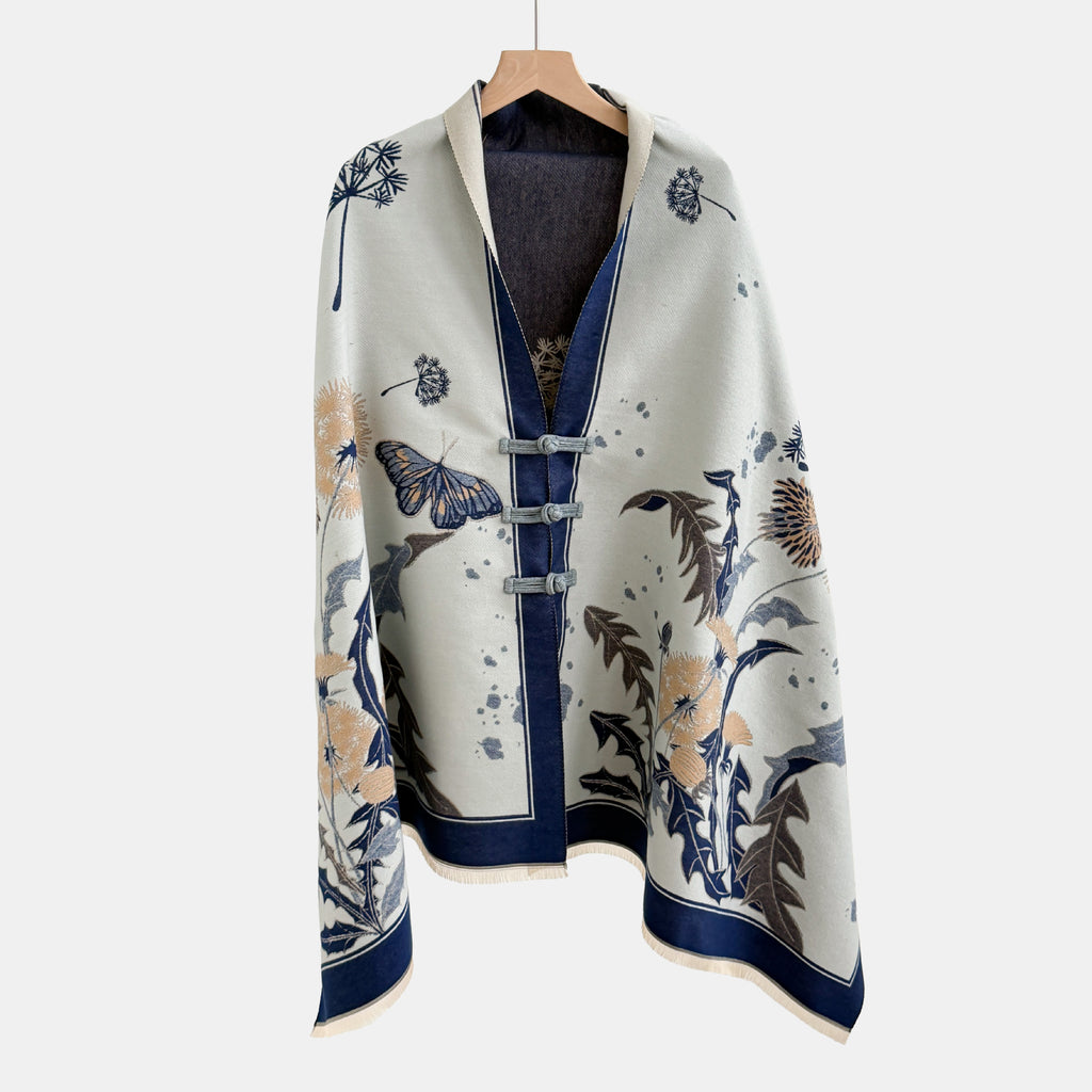 Vêtements de dessus de noeud vintage Jacquard Châl