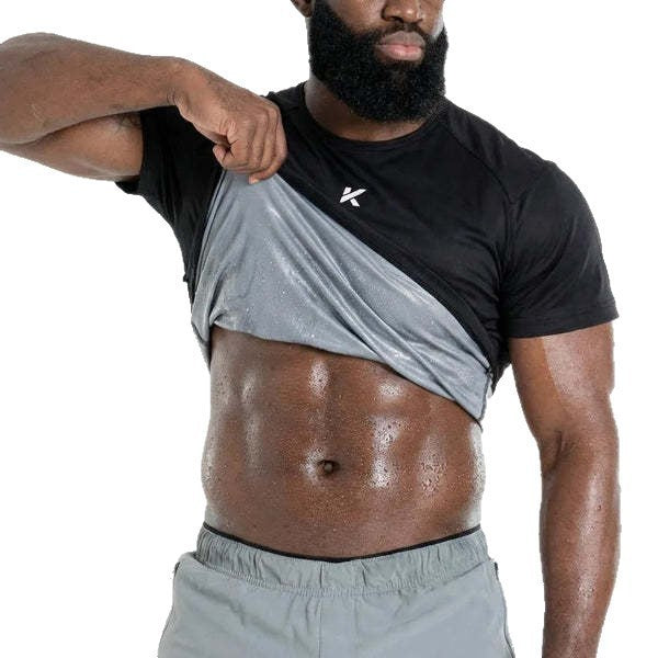 Hommes Col d'équipage Suit Suit Raccords serrés Tummy-control Top