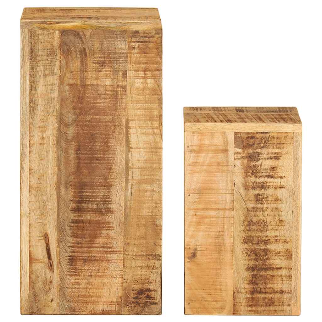 Plant Stand 2 pcs. Bois de mangue solide