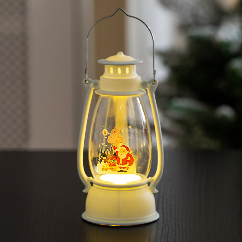Décorations de Noël Lanterne lumineuse Petits cadeaux Fenêtre Pendentif Ornements de bureau Disposition