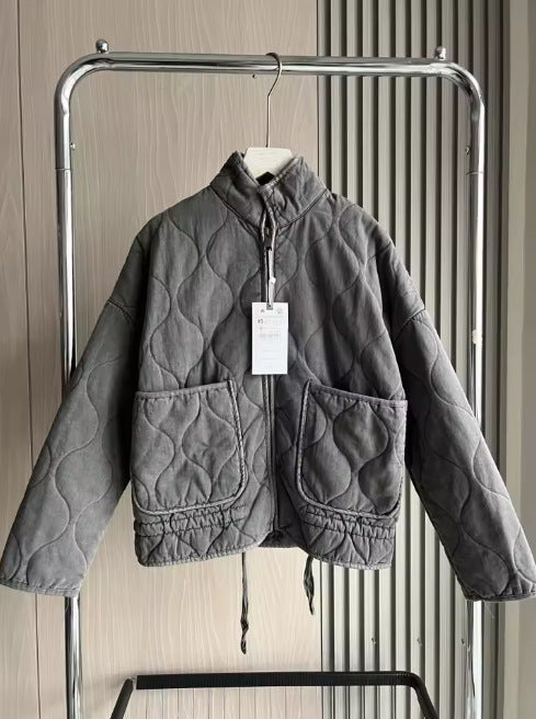 Veste de coton diamantée pour femmes arrivée