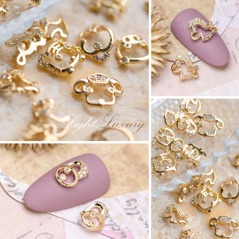 Outils d'art à ongles et accessoires à ongles à thème zodiac