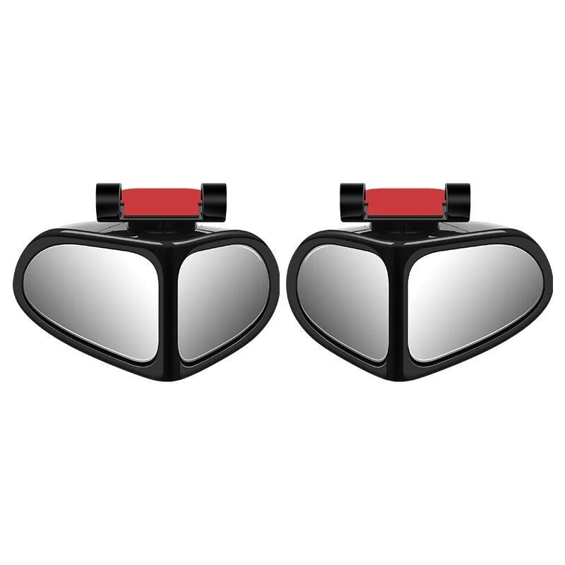 Voiture Renverser petit miroir rond avant et arrière roue grand-angle miroir à double bord Auxile