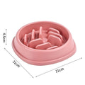 Bateau de chien Cat Slow Feeder Bowl Anti-choking Slow Feeder Pour les chiens Grande capacité alimentaire