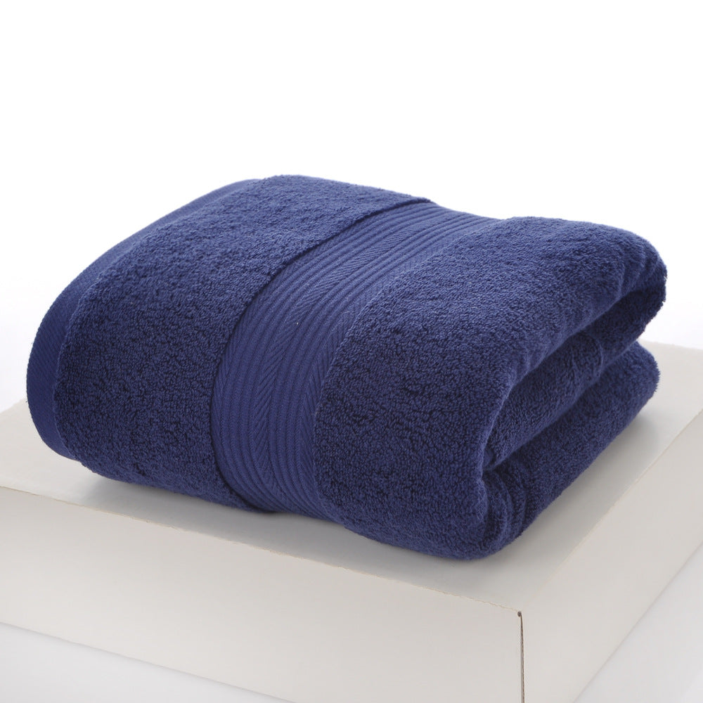 Serviette de bain en coton uni pour usage domestique douce et absorbante