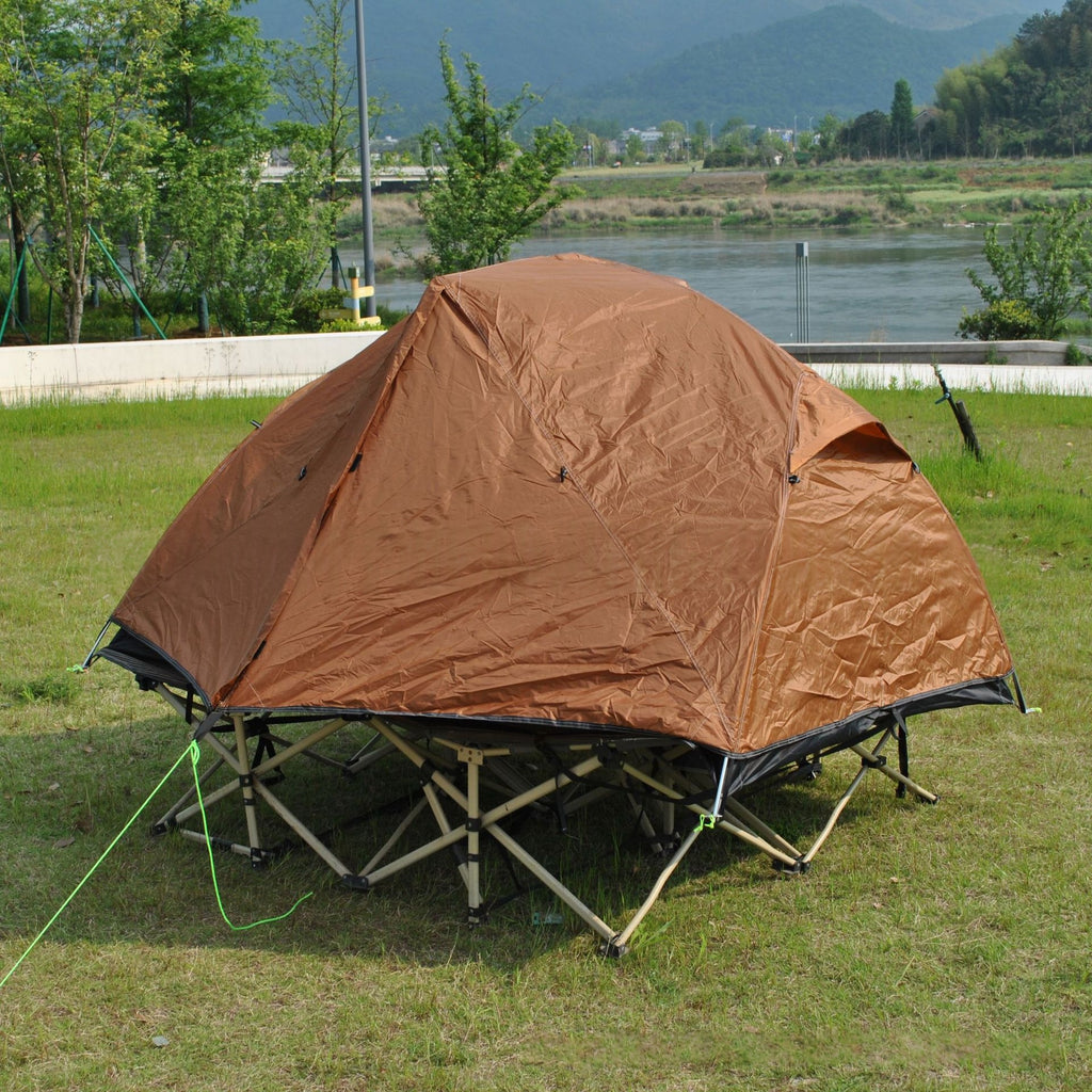 Folding Cot Tent Extension Outdoor Camping Tente double poids léger