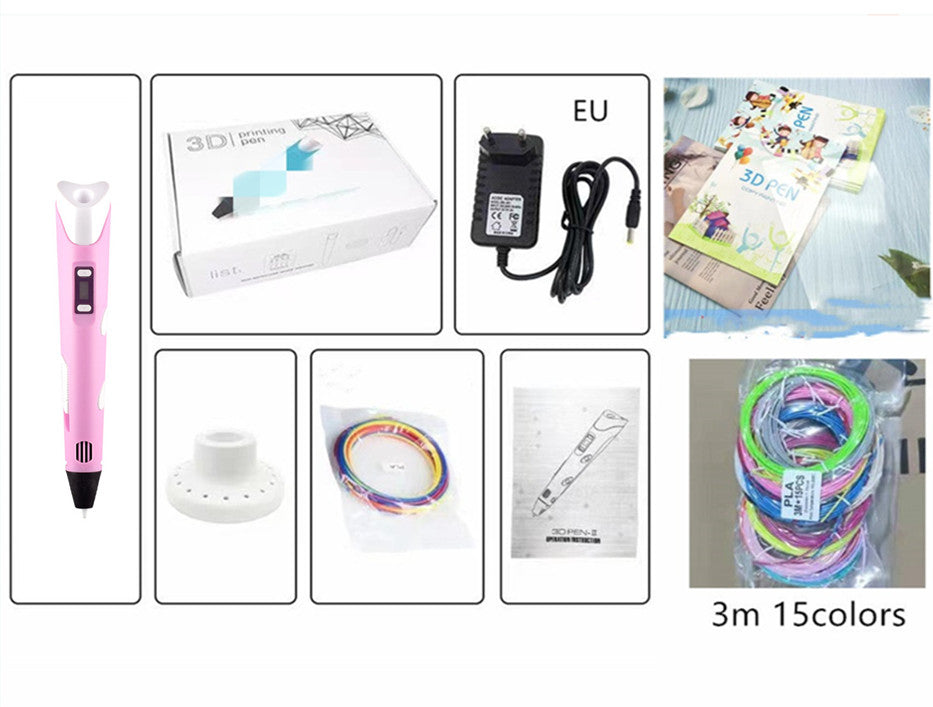 Ensemble de jouets de brosses tridimensionnelles 3D pour enfants