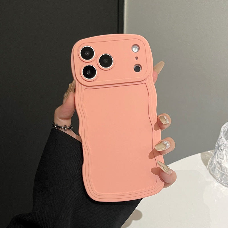 Boîte de téléphone à grande vague liquide couleur de bonbons