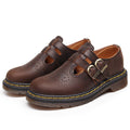 Véritable cuir bas-top femmes Cheval Brown chaussures mode Casual Cowhide