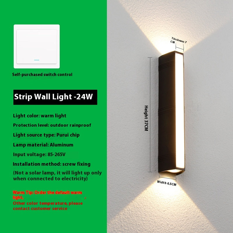 Moderne simple étanche Cour Cour Aisle porte Balcon lampe murale extérieure