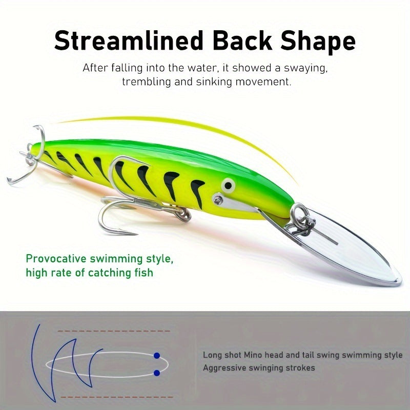 Tackle de pêche lumineuse de la langue de fer artisanale