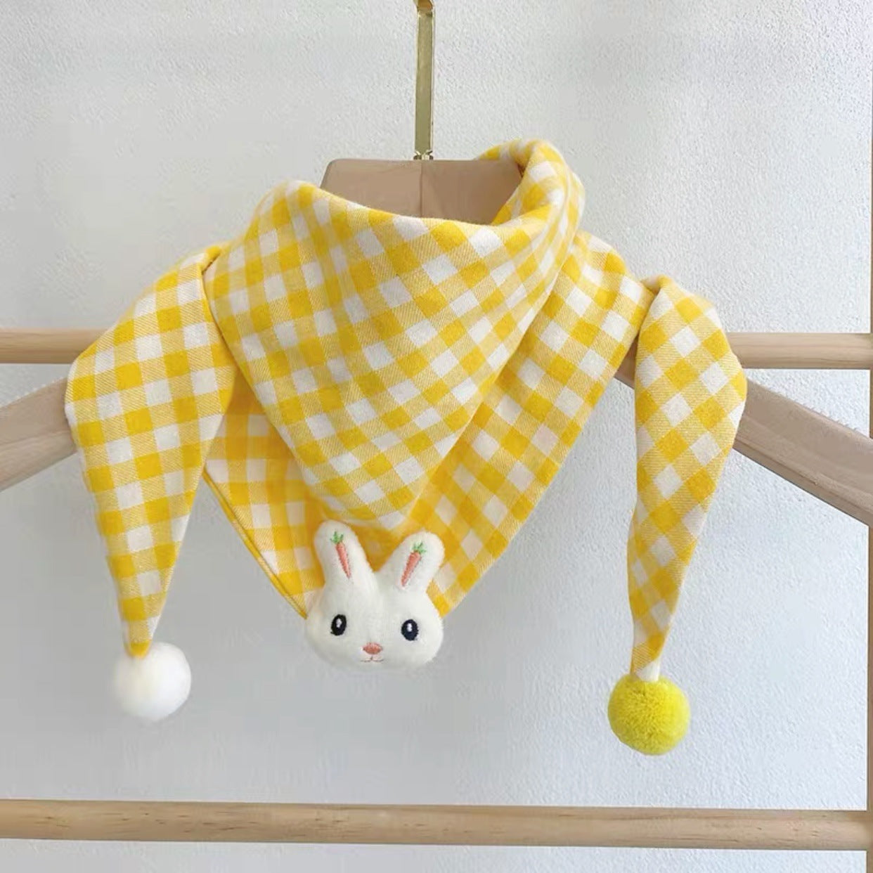 Style coréen coton-linen Plaid enfants écharpe polyvalent et facile à assortir