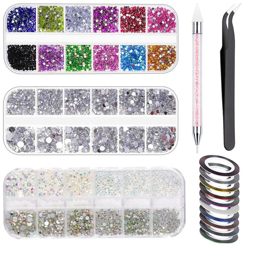 Sticker diamanté Iridescent Transparent AB