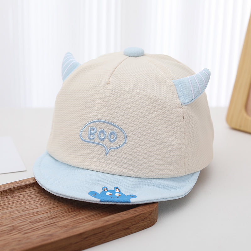 Les garçons et les filles en forme de corne décoratif Monstre de dessin animé Casquette de baseball pour enfants avec un mignon