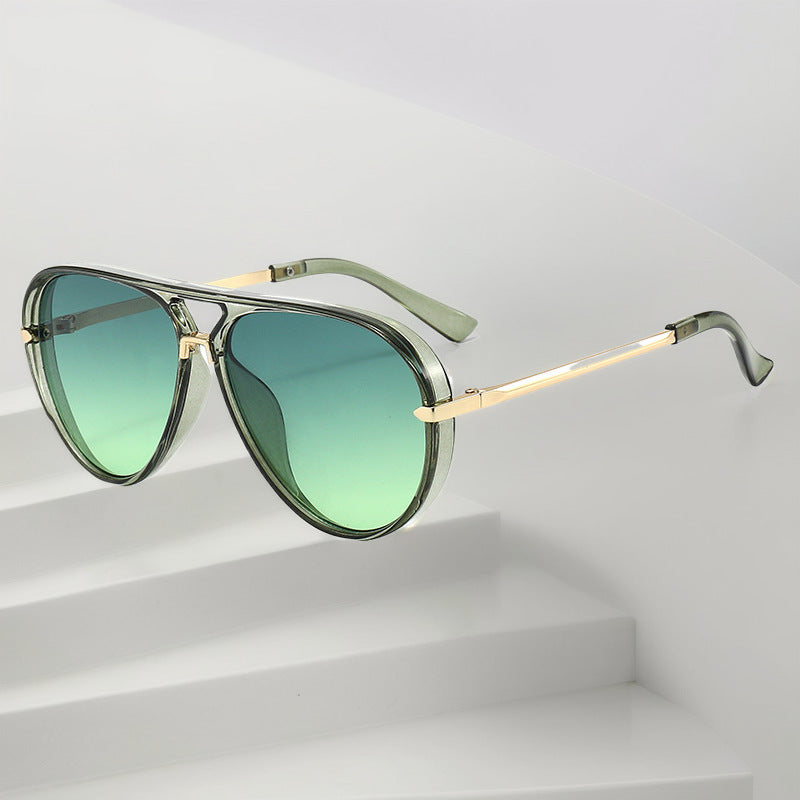 Lunettes de soleil de style grenouille
