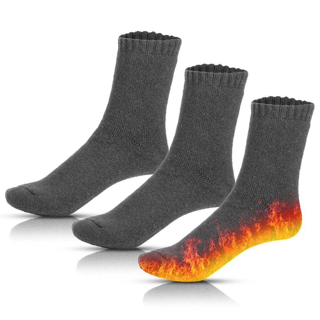 3 Options de couleur -- 3 paires hommes Chaussettes chaudes en laine Soft Cozy Chaussettes thermiques d'hiver pour les hommes